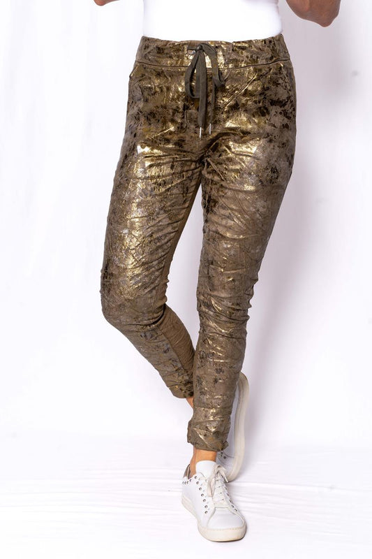 ITALIAN LARNI METALLIC PANT