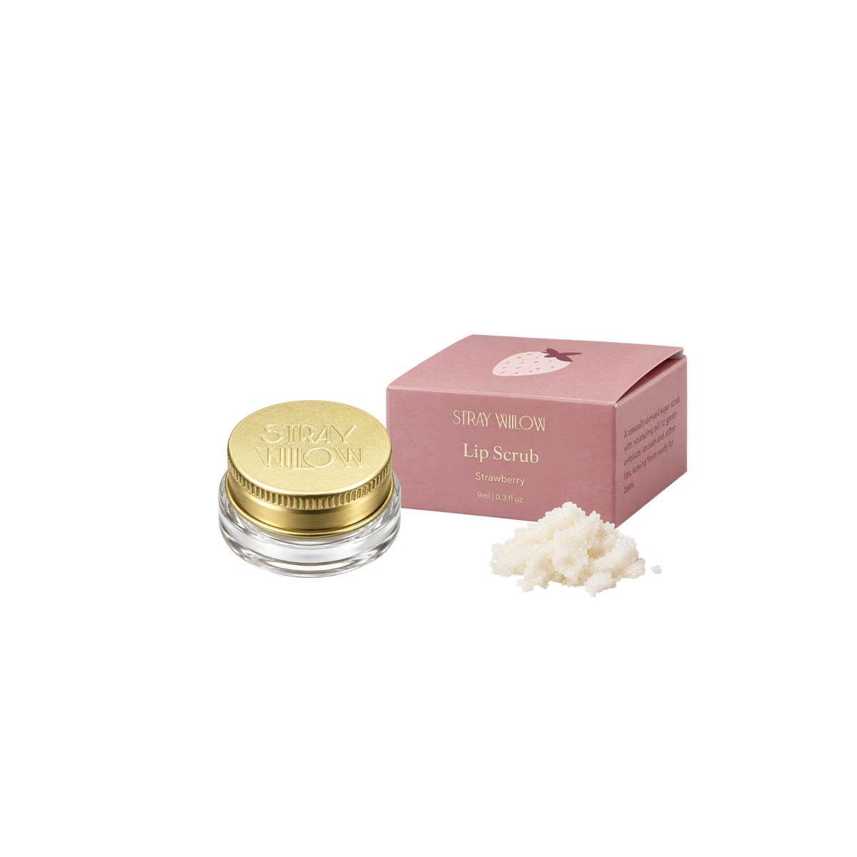STRAY WILLOW LIP SCRUB - STRAWBERRY