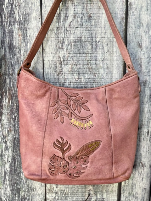 ALMA HOBO HANDBAG ROSE