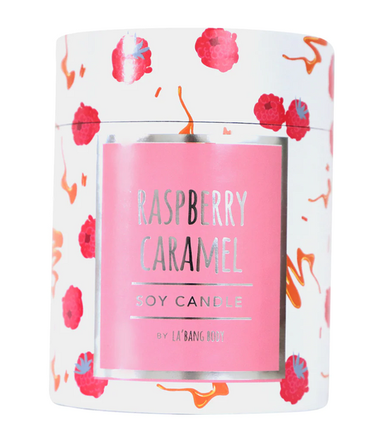 LA BANG CANDLE RASPBE CARAMEL