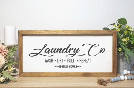 RUSTIC LAUNDRY CO SIGN