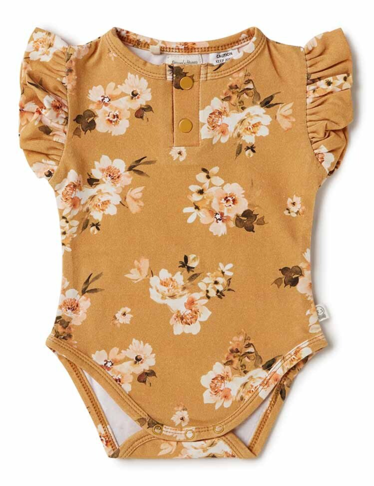 GOLDEN FLOWER SS BODYSUIT