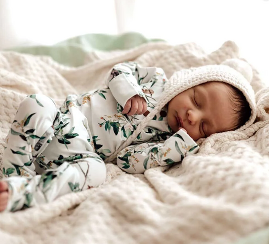 SNUGGLE EUCALYPT GROWSUIT