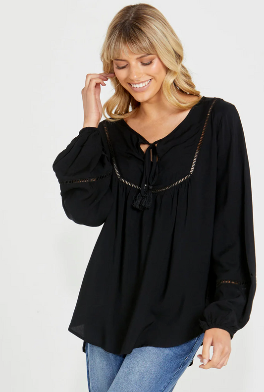 16988DWSSBLK MONTANA BLOUSE