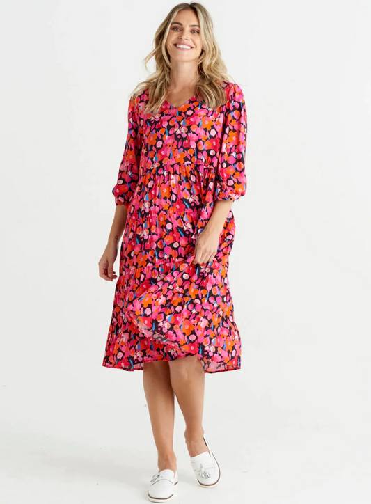 BB8175FLORAL JANIE DRESS