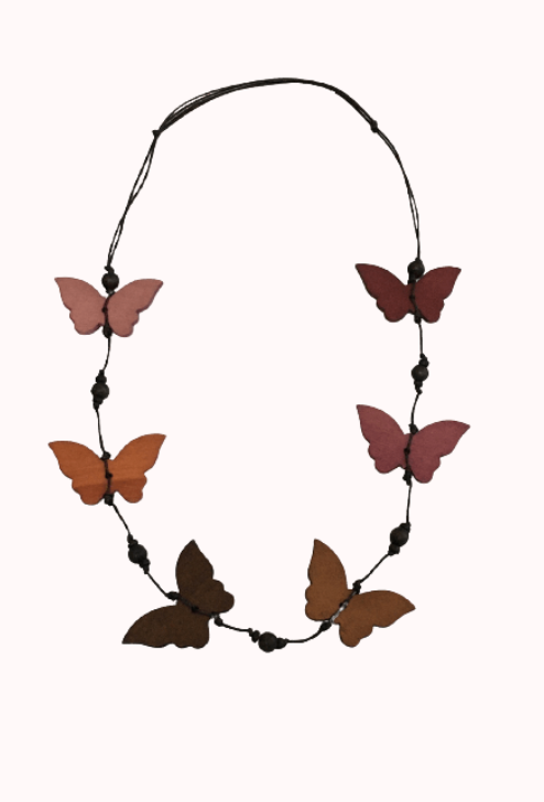 N6-8036MUHY WOODEN NECKLACE