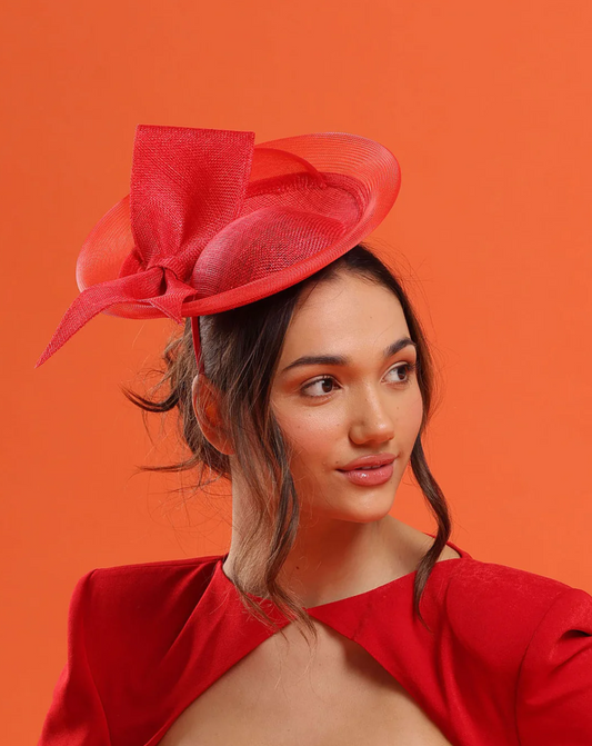 FS1055RED ZOYA FASCINATOR