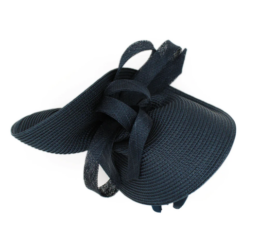 FS0209NAVY BRENDA FASCINATOR