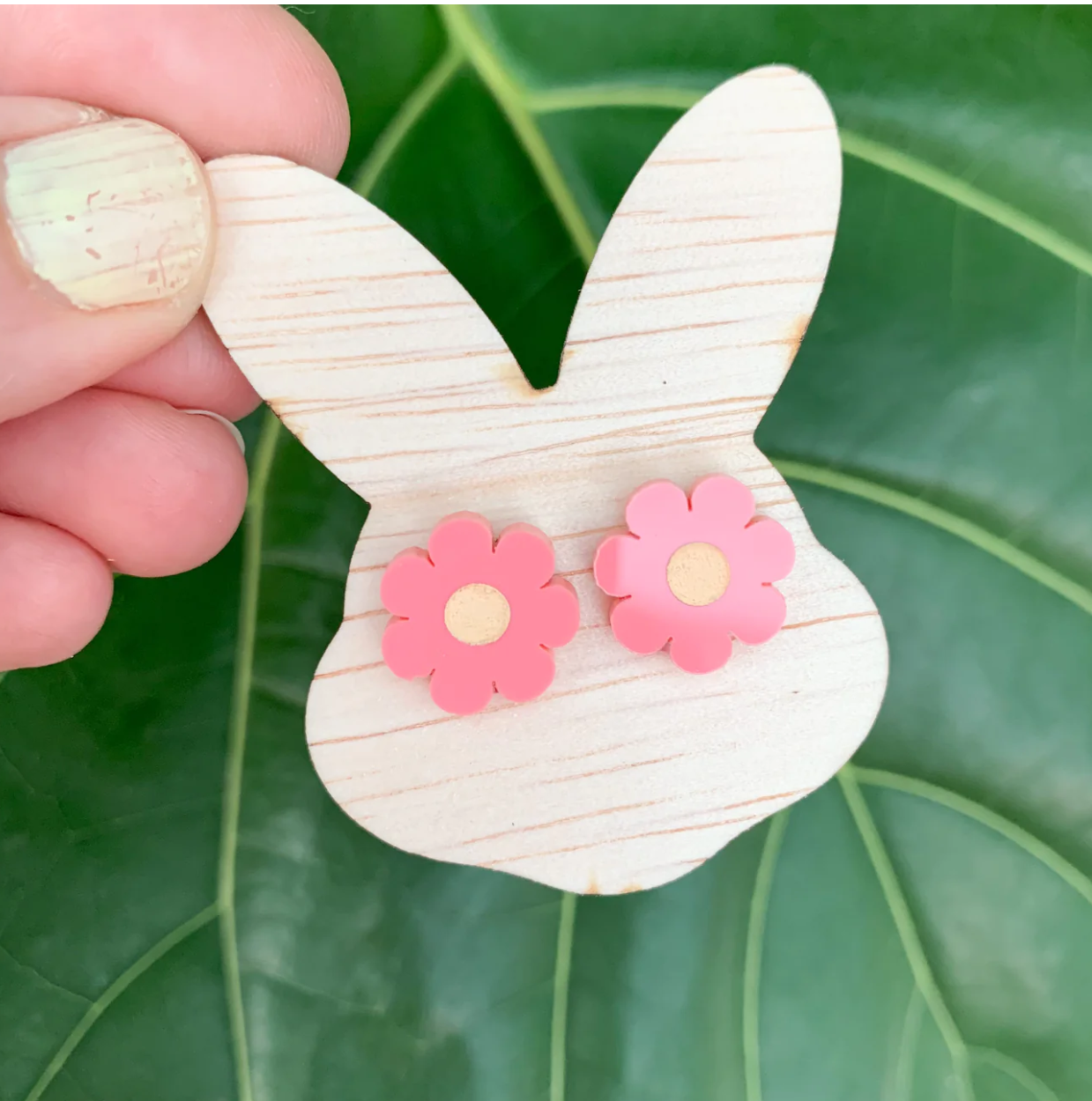 EASTER BUNNY HEAD PINK