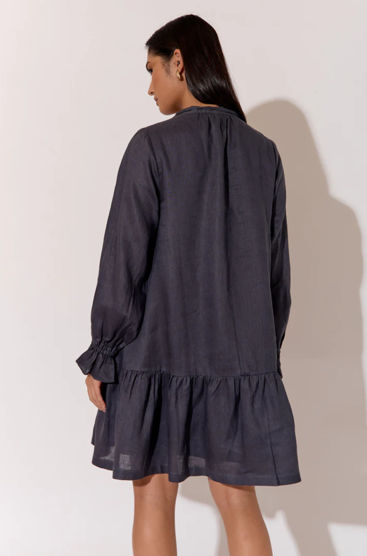AJD-1111CHA IVY LINEN DRESS