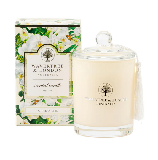WAVERTREE WHITE ORCHID CANDLE