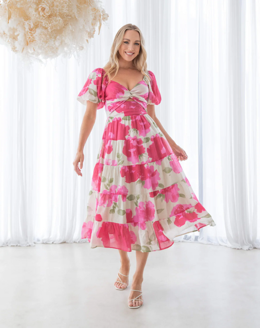 VV10351-1 FLORAL MAXI DRESS
