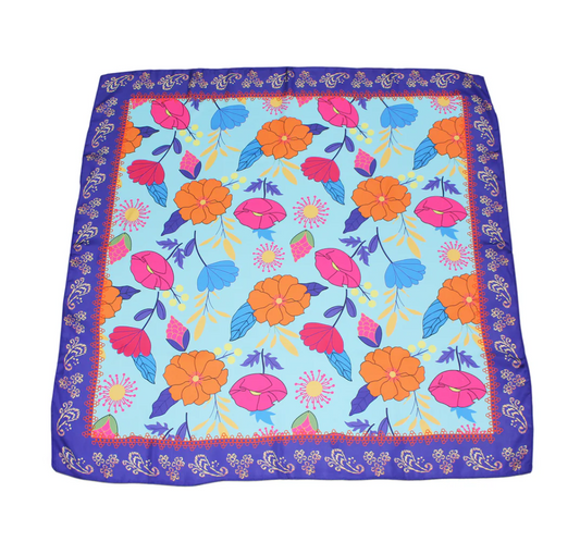 FLORETO SCARF BLUE