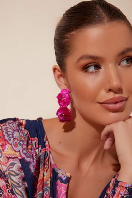 AEA-3160HOTXPINK ADORNE EARRING