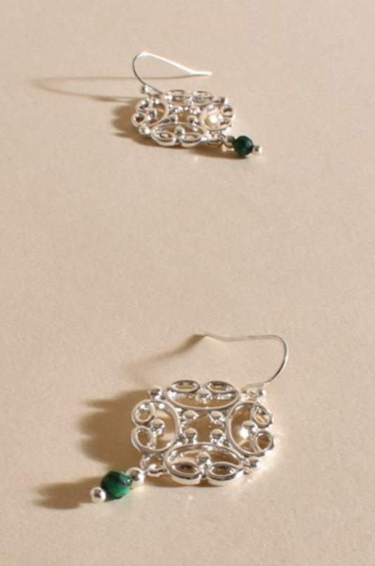 AED-3374GREESILV ADORNE EARRINGS