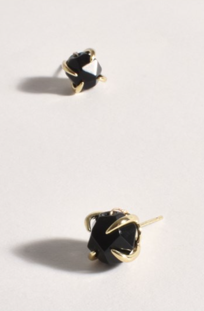 AED-3672BLACGOLD ADORNE EARRINGS