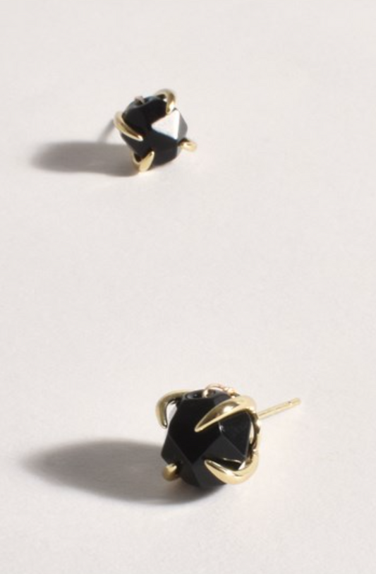 AED-3672BLACGOLD ADORNE EARRINGS