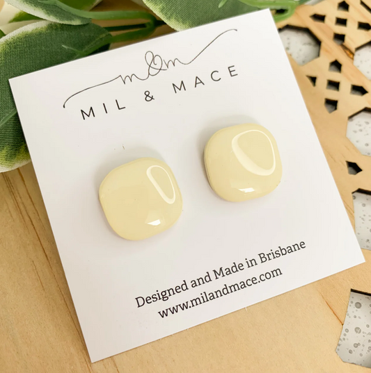 MIL & MACE LUCY STUDS SAND