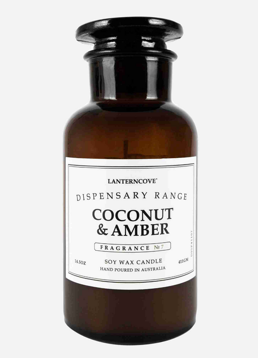 DISPENSARY CANDLE COCONUT & AMBER 14.5OZ