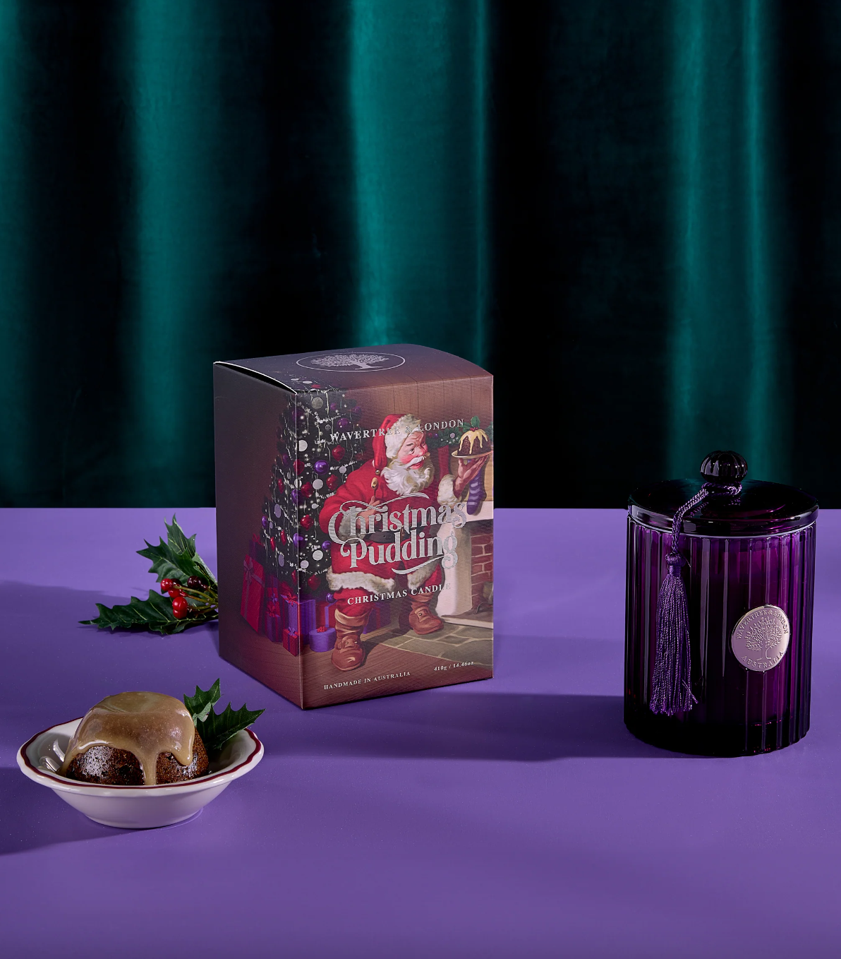 WAVERTREE CHRISTMAS PUDDING CANDLE 410G