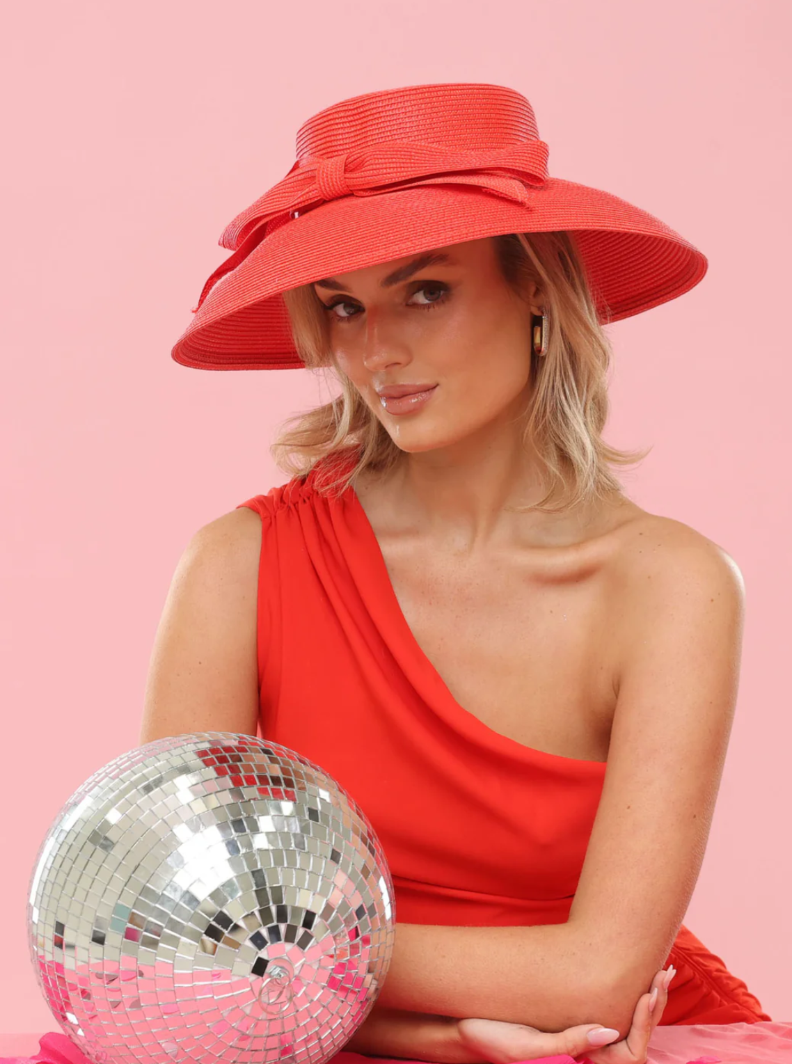 JESS DROOP HAT RED