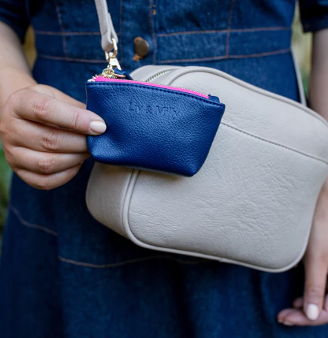 LIV & MILLY COIN PURSE NAVY