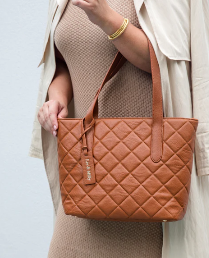 LIV & MILLY QUILTED REMI TAN