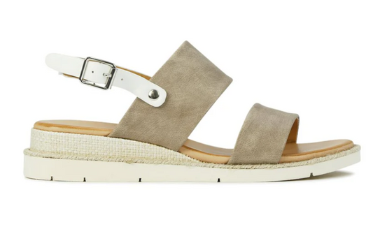 LOS CABOS CLOVE TAUPE/WHITE