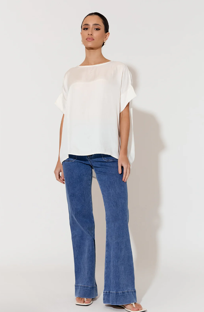 GRETA CUPRO TOP PEARL