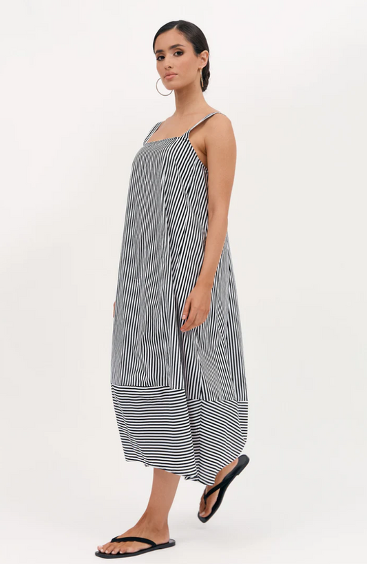 SHAY STRIPE TULIP DRESS