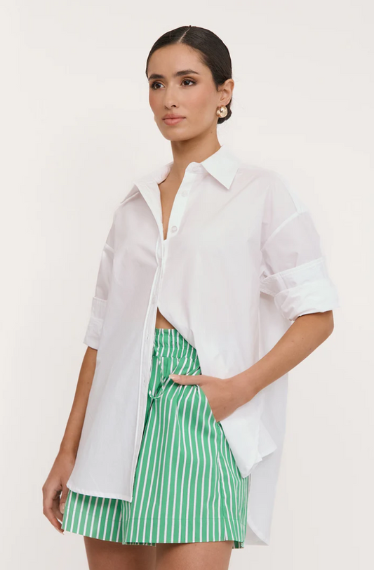 ADORNE BILLY STRIPE SHORT GREEN