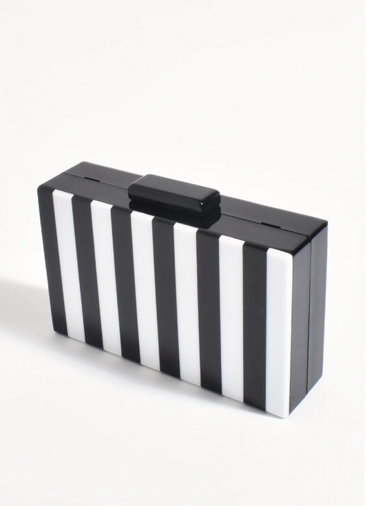 JONES STRIPE RESIN CLUTCH