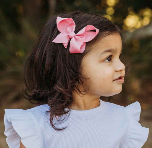 SNUGGLE HUNNY SHERBET PINK BOW HAIR CLIP