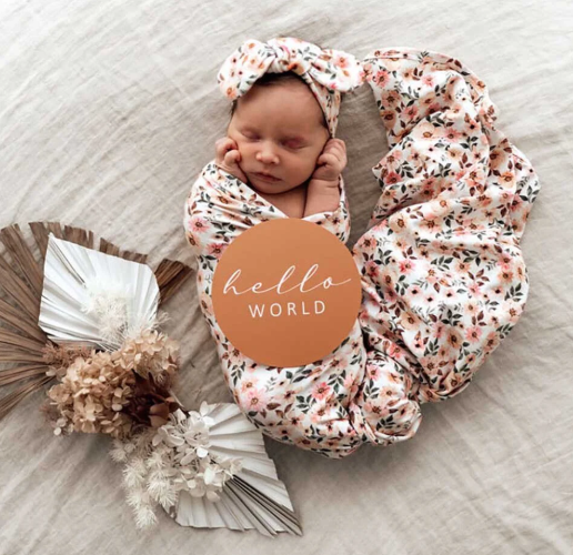SNUGGLE HUNNY SPRING FLORAL & HAZELNUT MILESTONE CARDS
