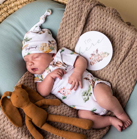 SNUGGLE HUNNY FARM ORGANIC SHORT SLEEVE BODYSUIT