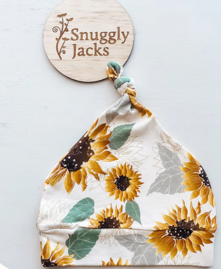 SUNFLOWERS TOP KNOT