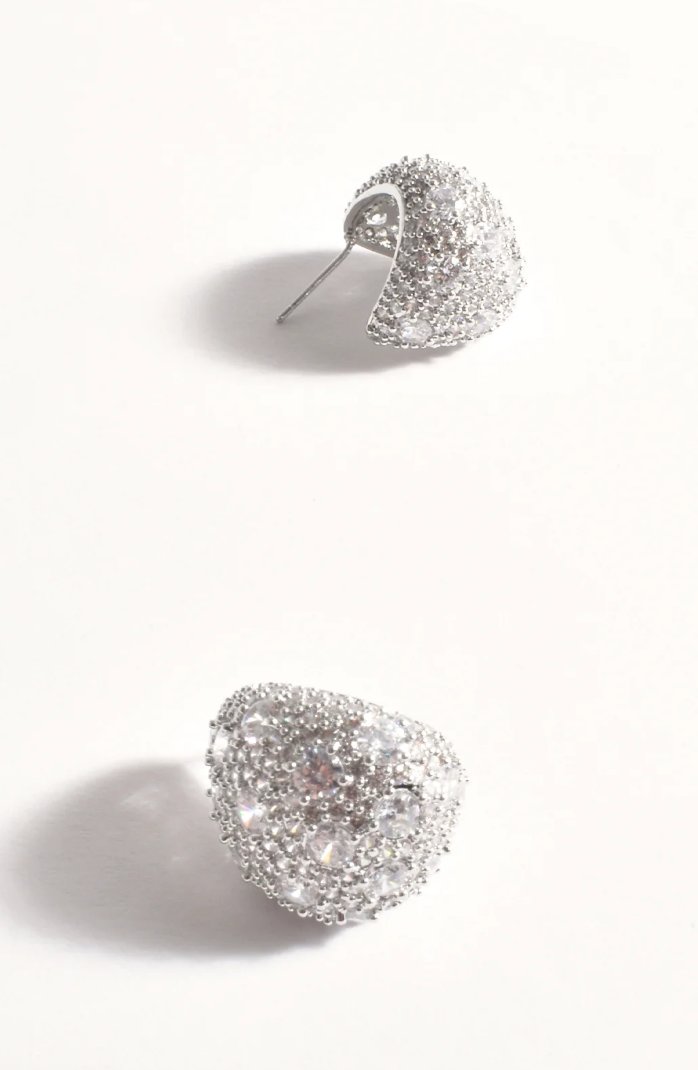 ADORNE DIAMANTE TEARDROP EARRINGS
