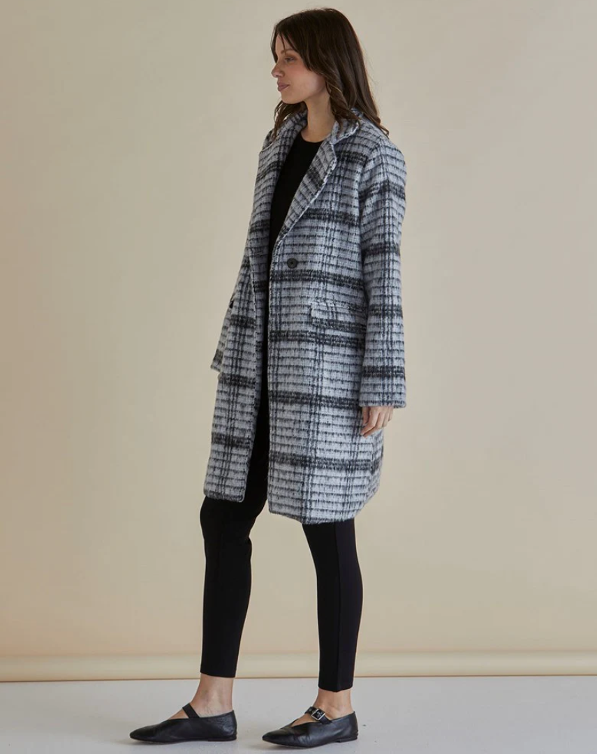 BETTY BASICS WANDA COAT MONOCHROME