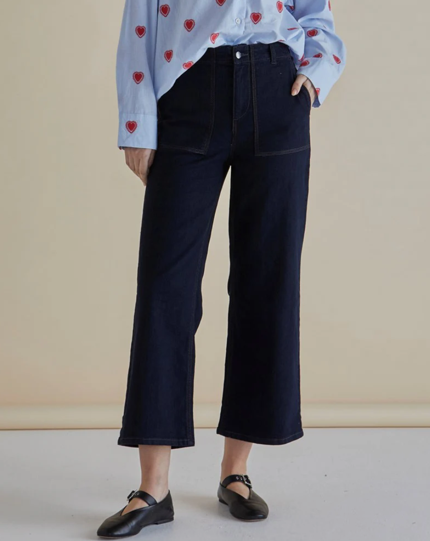 BETTY BASICS EASY RELAX JEAN BLUE DENIM
