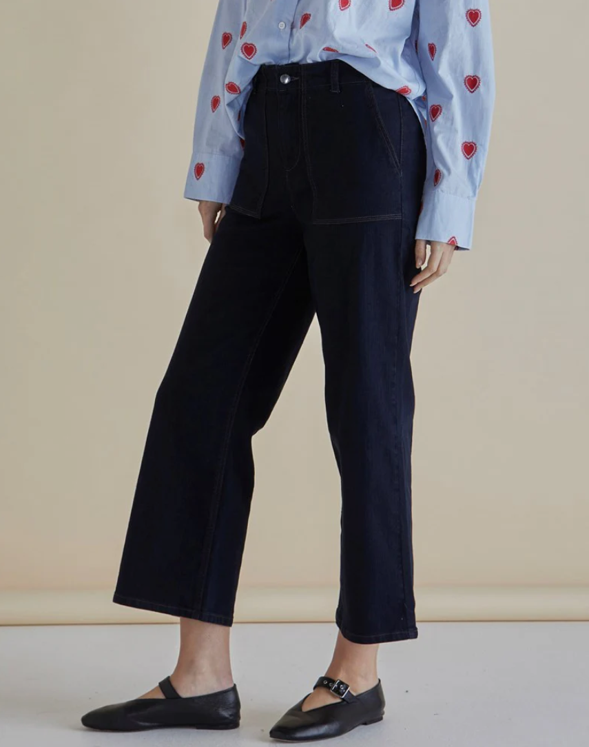 BETTY BASICS EASY RELAX JEAN BLUE DENIM
