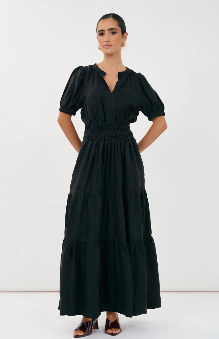 ADORNE VIOLETTE CUPRO DRESS