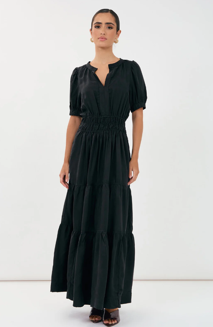 ADORNE VIOLETTE CUPRO DRESS