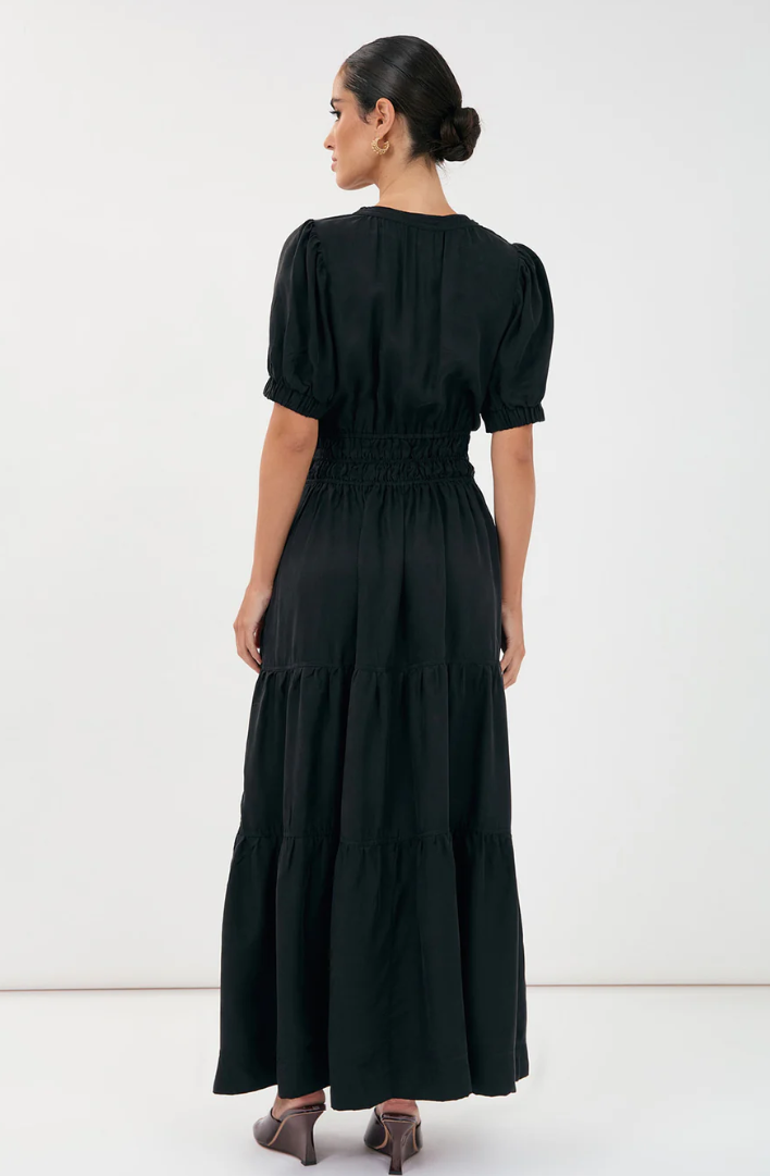 ADORNE VIOLETTE CUPRO DRESS