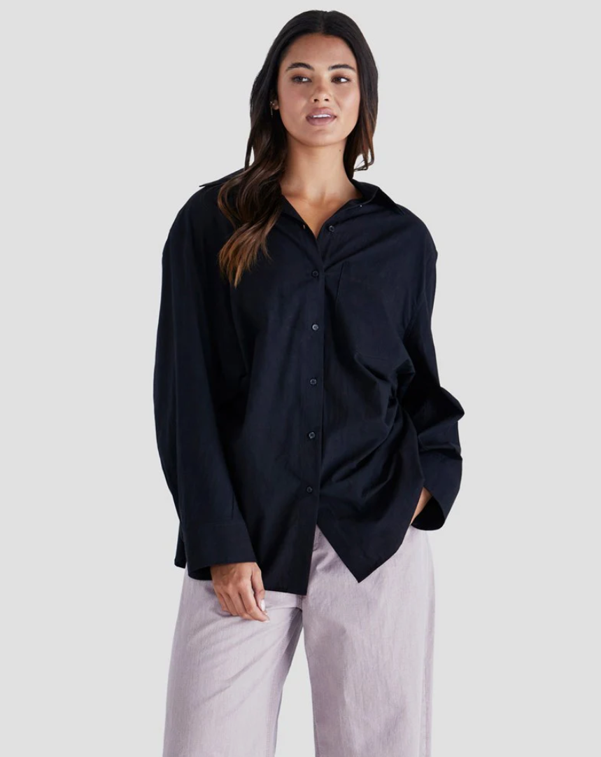 SASS NOLAN TOP BLACK