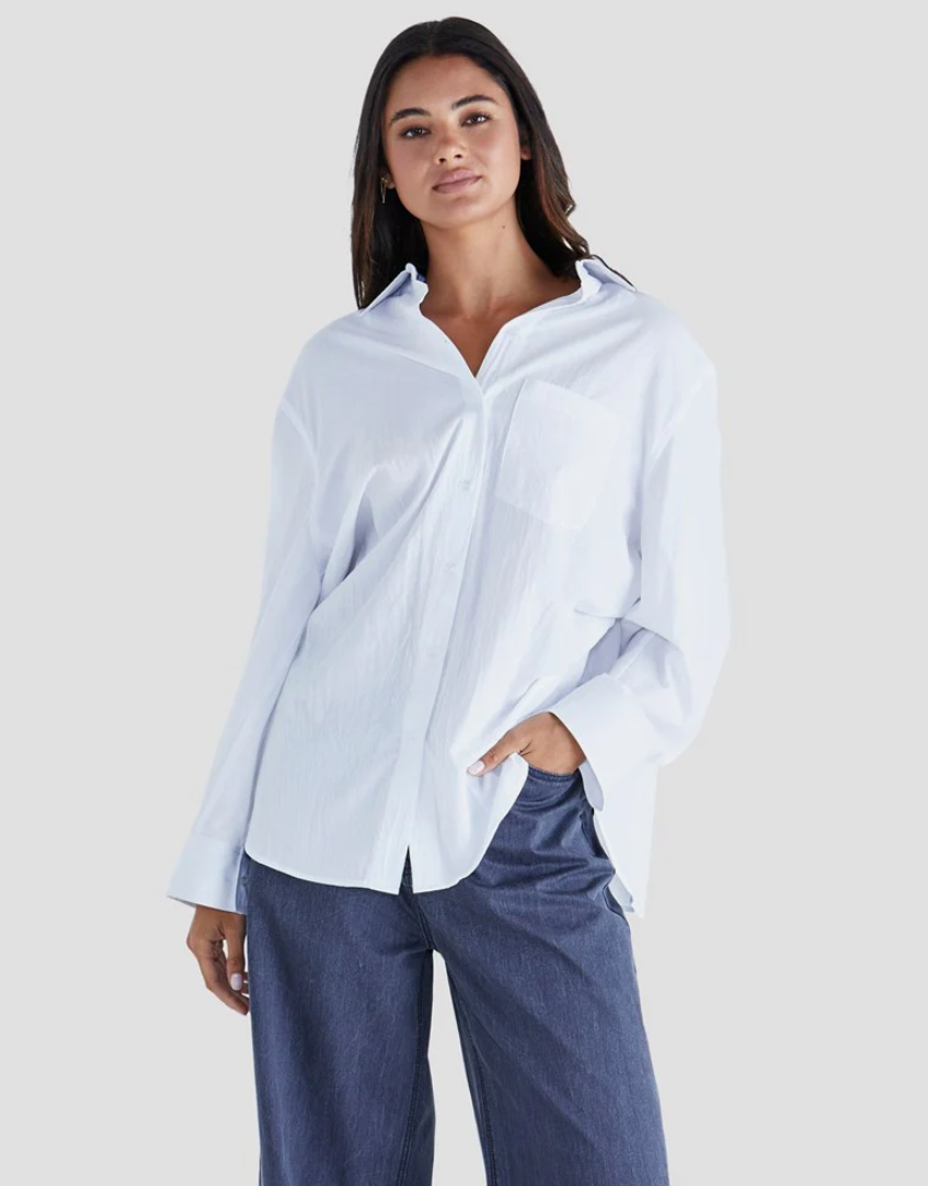 SASS NOLAN TOP WHITE