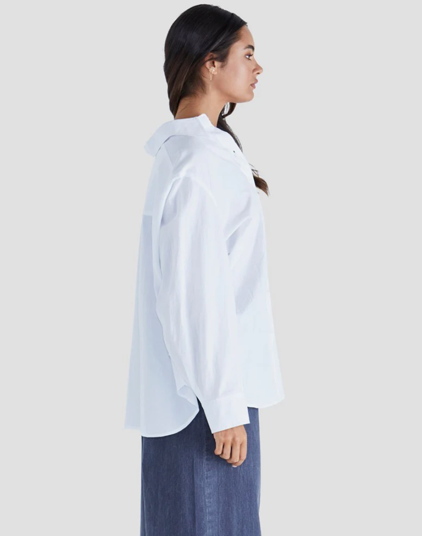 SASS NOLAN TOP WHITE