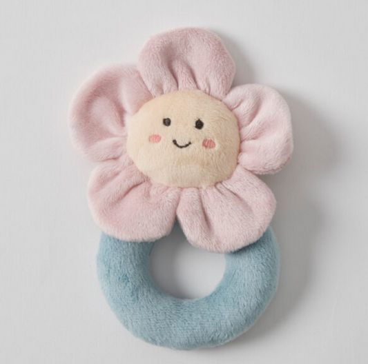PLUSH FLOWER RATTLE