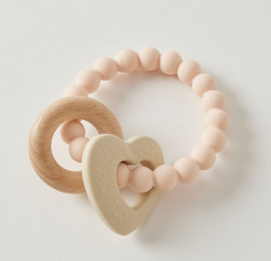 WREN SILICONE & WOOD TEETHER