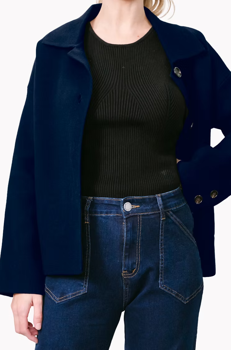 SUNNY GIRL KNIT JACKET NAVY