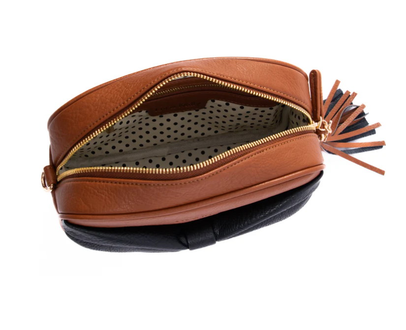 LIV&MILLY SALLY BOW TAN/ BLACK BOW